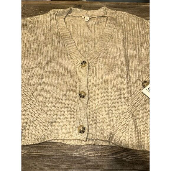A.N.A. Womens PS Beige Oatmeal Marled Cable Knit V-Neck Sweater. Size XL. NWT. 9 - Picture 3 of 7